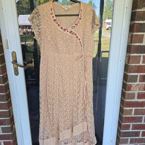 April Cornell faux wrap dress